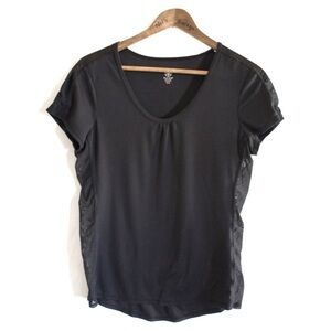 GAIAM Sheer Sides Workout Top Small Preowned